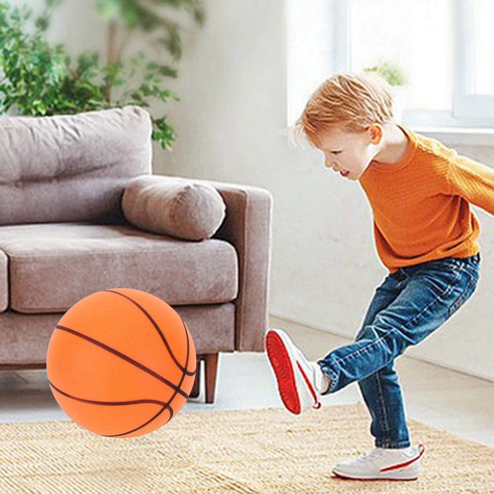 18/21/24CM esponja silenciosa baloncesto rebote pelota silenciosa baloncesto juego deportivo regalo de cumpleaños para niños baloncesto interior