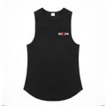 Playera  hombre, sin mangas holgadas informales de algodón GYM