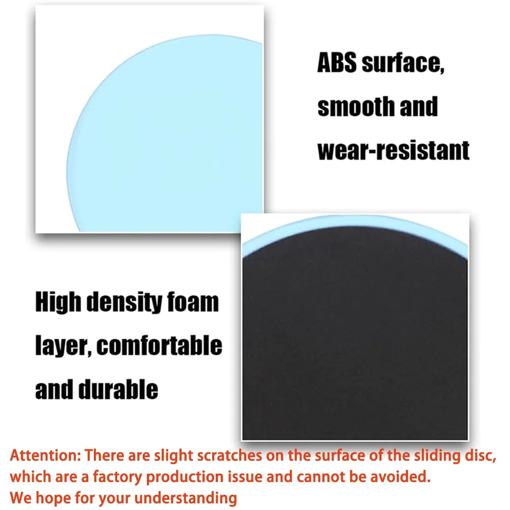 Discos deslizantes de Yoga de Color sólido, almohadillas deslizantes para pies, equipo de entrenamiento para entrenamiento de núcleo Abdominal, modelado del cuerpo, 2 uds.