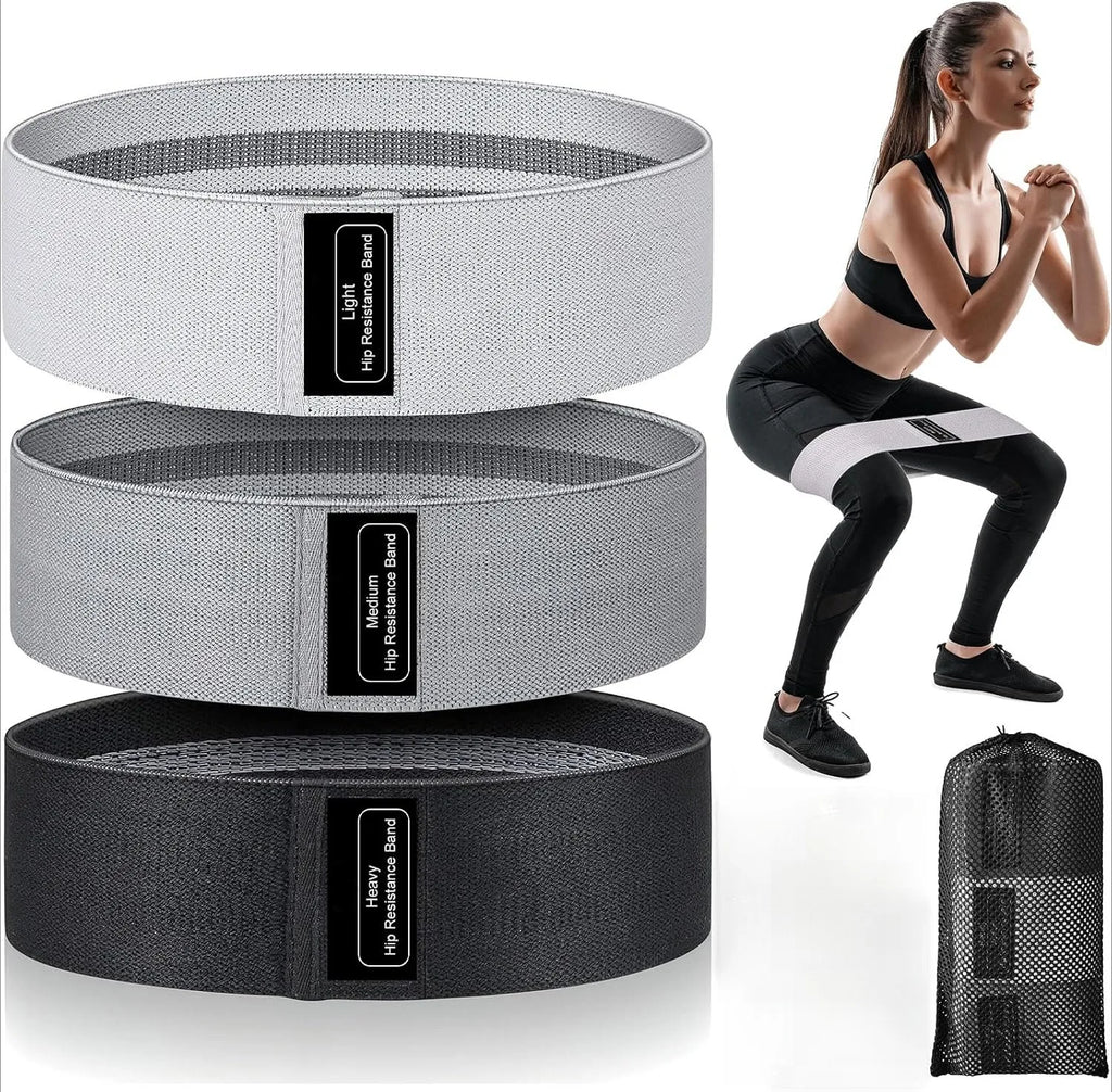 Bandas elásticas de resistencia, bandas de entrenamiento de tela para mujeres y hombres,