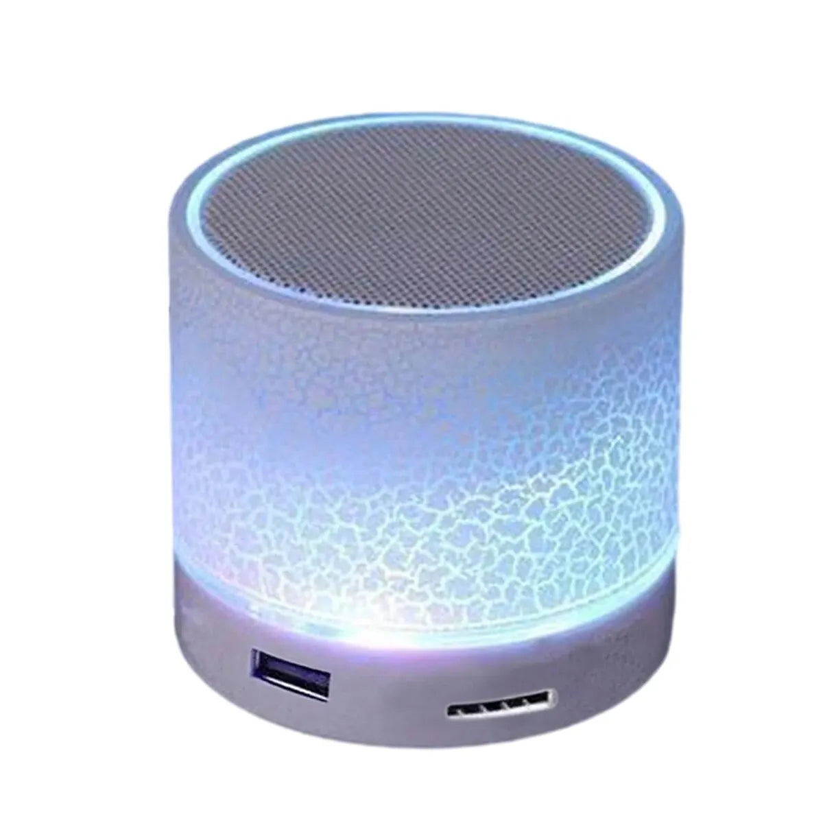 Mini altavoz inalámbrico, subwoofer, Dazzle Crackle Mini altavoz inalámbrico con luz de 7