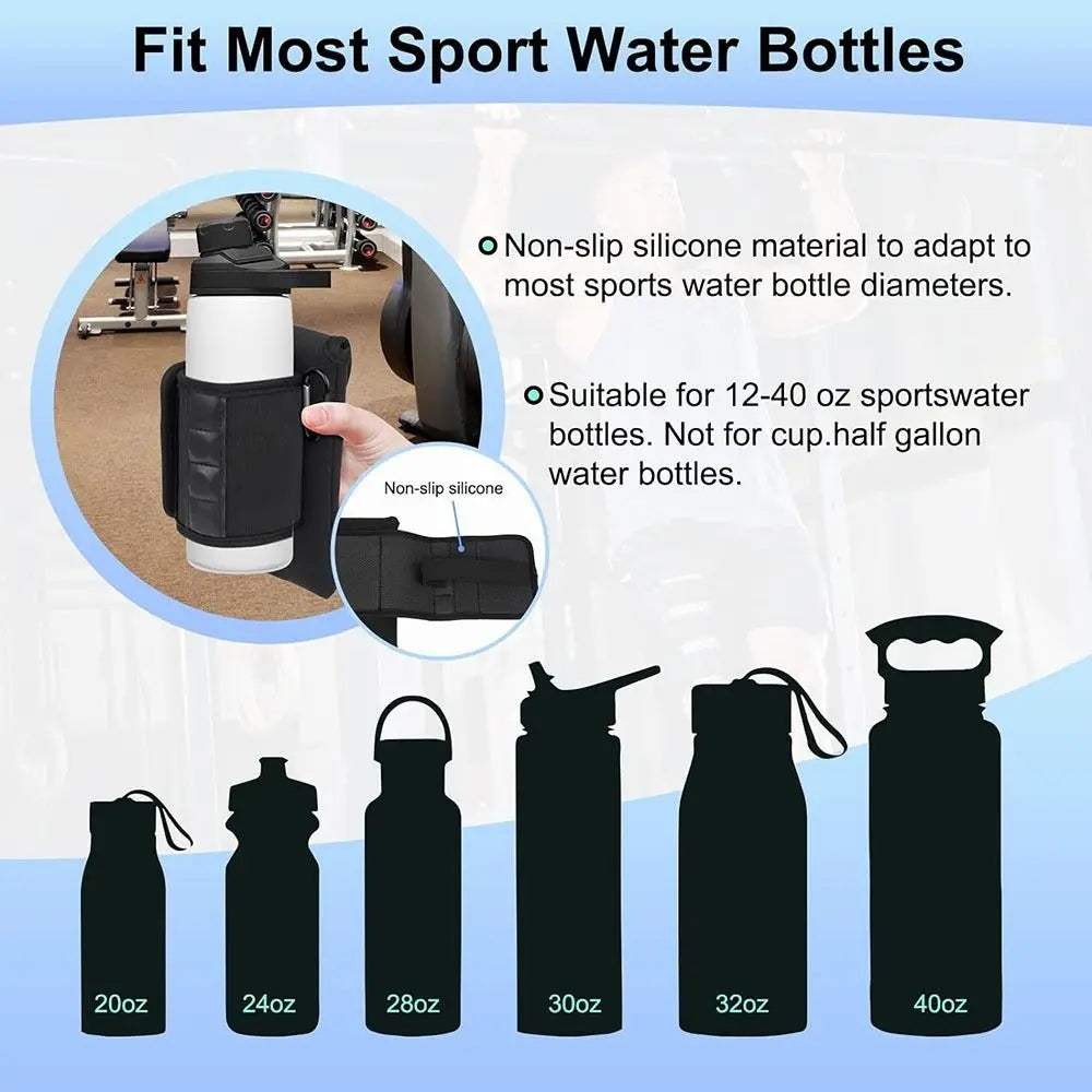 Funda elástica, para botella de gym, magnética elástica, impermeables para botellas de agua
