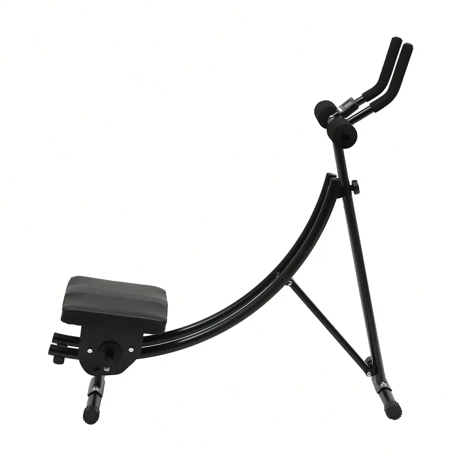 Equipo de entrenamiento Ab para gimnasio en casa, máquina de ejercicio abdominal y central plegable con pantalla Digital de 3 intensidades, 330 libras