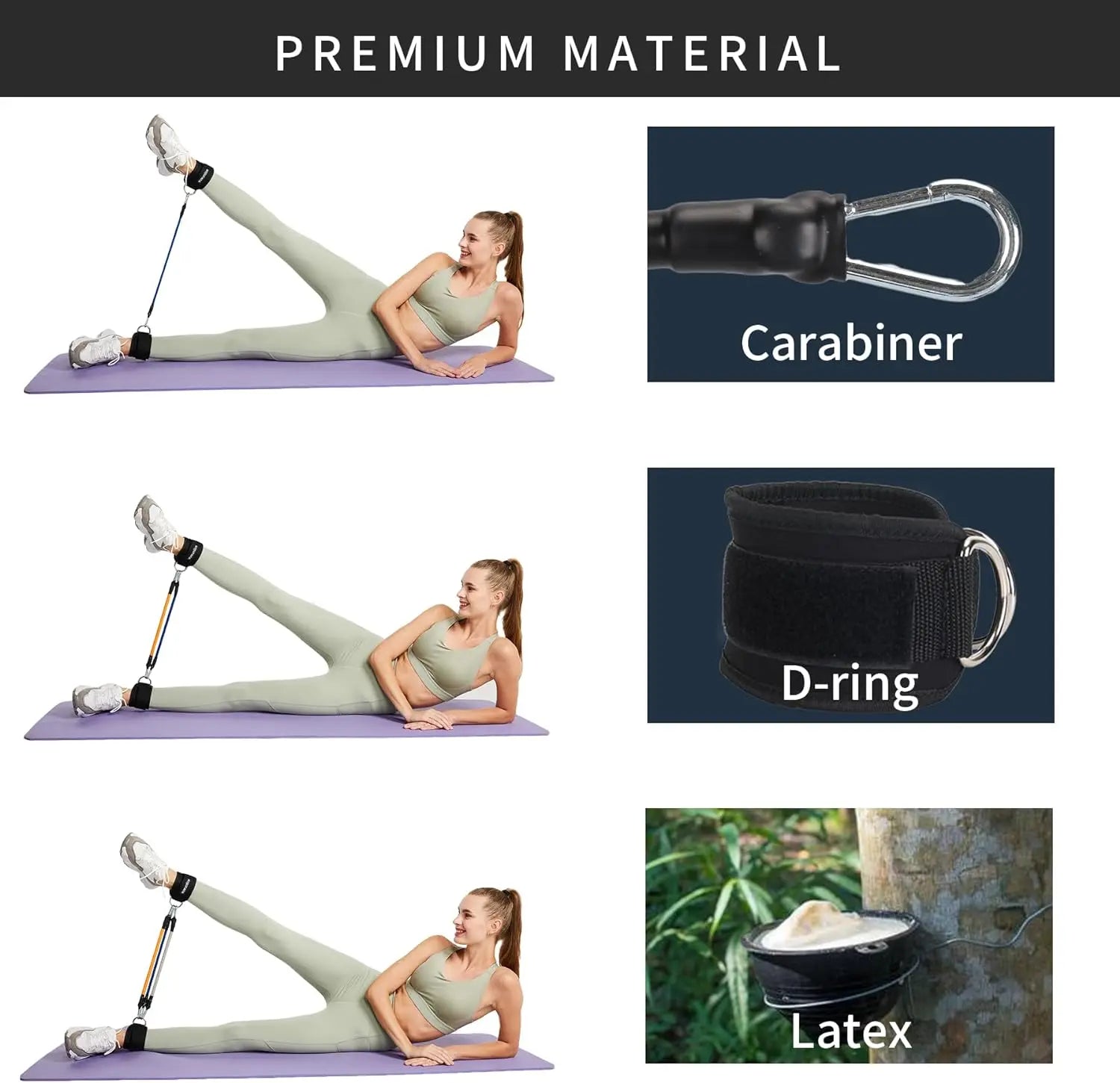 Hebilla de tobillo para fitness, entrenamiento de piernas,