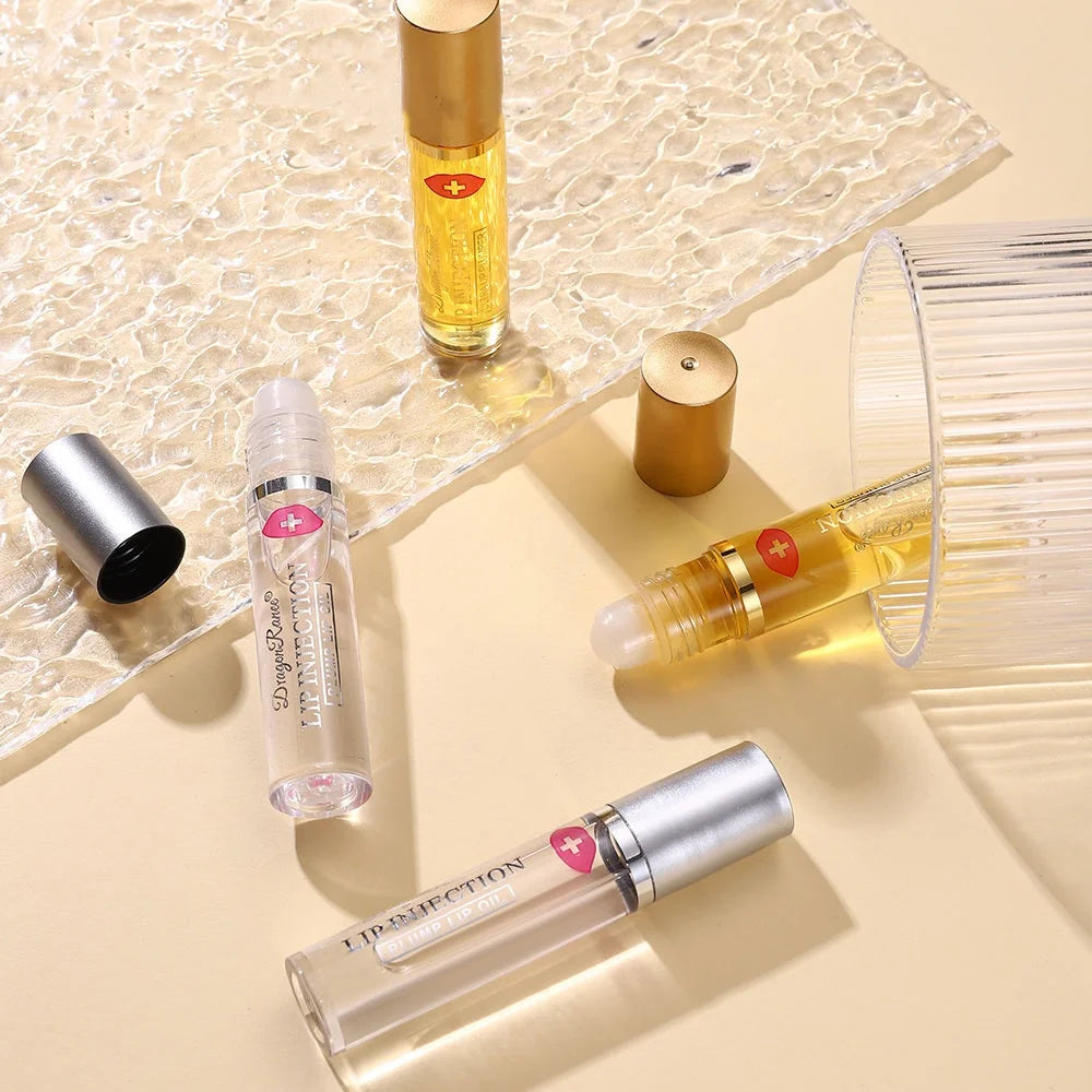 El aceite para rellenar los labios hidrata, hidrata y agrega el color como base para el cuidado de los labios. Líquido labial para labios de vidrio, labios regordetes y acabado de espejo brillante. Aceite labial suave y inco