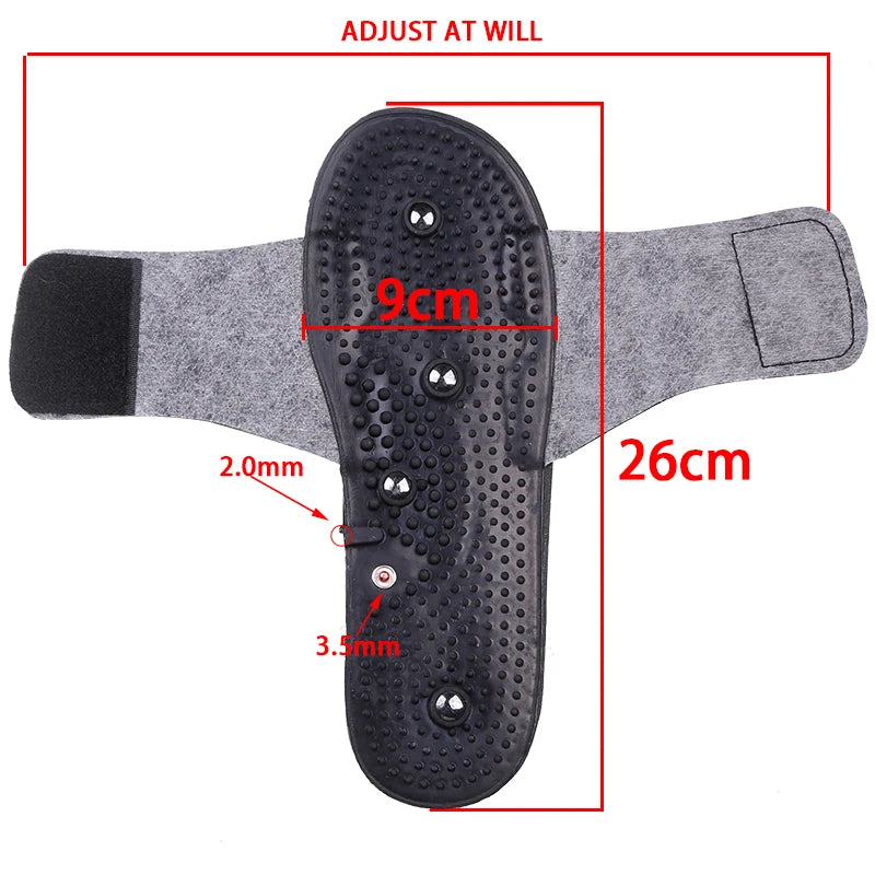 Zapatillas para masaje de pies, accesorio de masaje con electrodos, masajeador terapéutico TENS, relajación corporal, pie, relajante, goma negra, cuidado de la salud