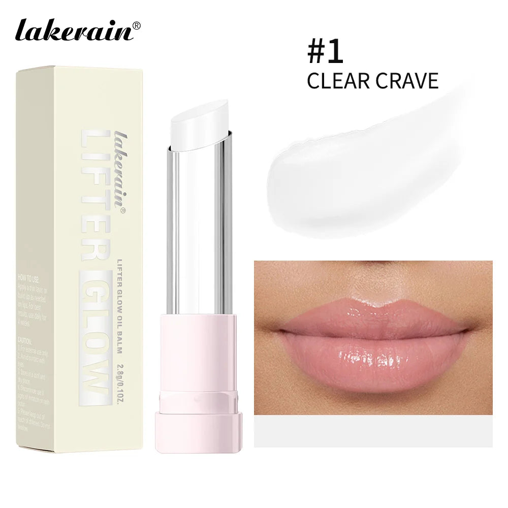 Lakerain-bálsamo labial brillante, hidratante de larga duración, nutritivo, cuidado diario, bálsamo labial suave y fundido, textura de suavidad, maquillaje Natural
