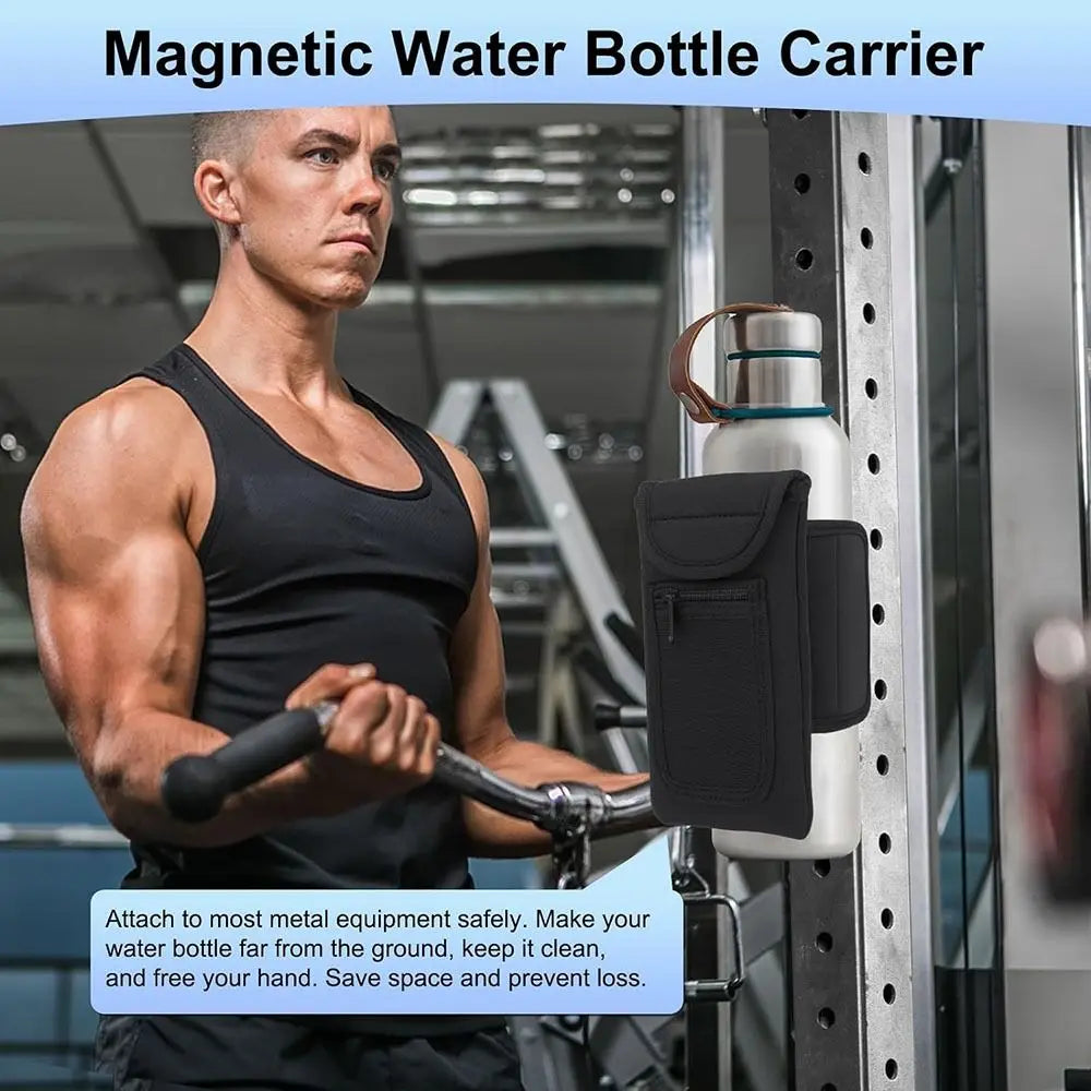 Funda elástica, para botella de gym, magnética elástica, impermeables para botellas de agua