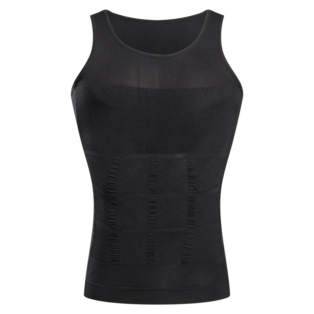 YBFDO-Chaleco de compresión adelgazante para hombre, camiseta interior sin costuras, entrenador de cintura, camiseta sin mangas, Control del vientre, ropa moldeadora para pérdida de peso