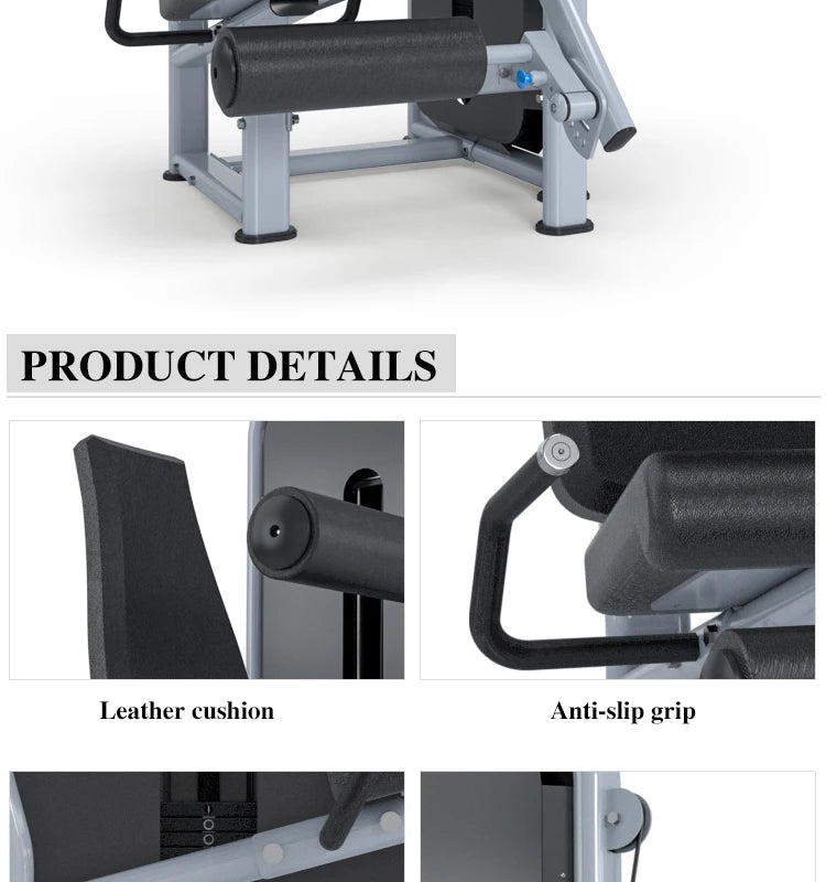Equipo de Gimnasio Comercial, Máquina de Extensión y Flexión de Piernas para Gimnasio