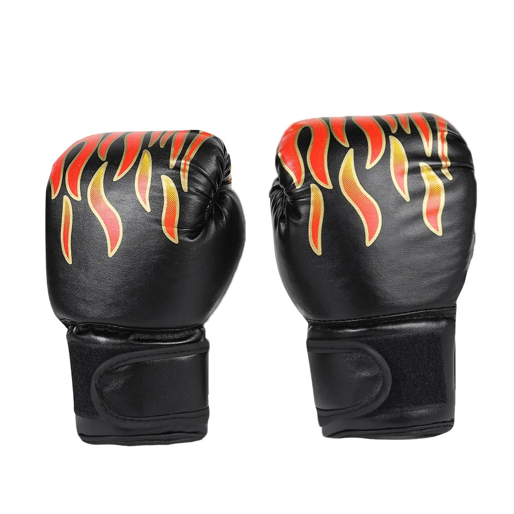 Guantes de boxeo para niños, manoplas de entrenamiento de golpeo, Kickboxing, Lucha, Fitness, Protector de mano para golpear, Azul, Negro, Rojo, 2 piezas