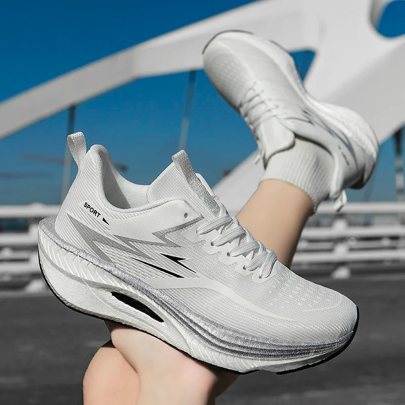 TENIS Deportivos Hombre y Mujer (elegir color)de Talla Grande, Transpirables y Ligeras con Placa de Carbono,