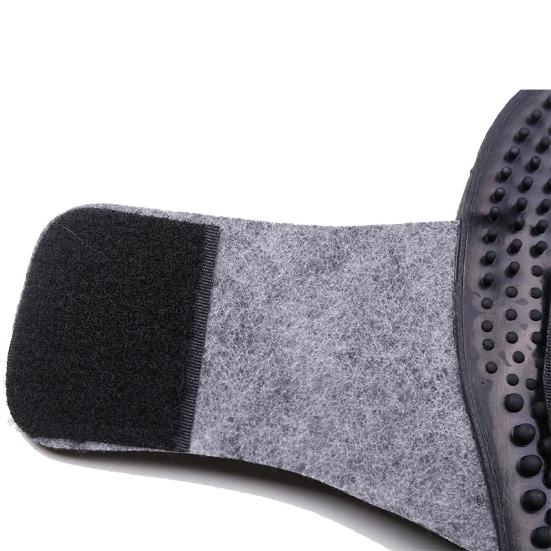 Zapatillas para masaje de pies, accesorio de masaje con electrodos, masajeador terapéutico TENS, relajación corporal, pie, relajante, goma negra, cuidado de la salud