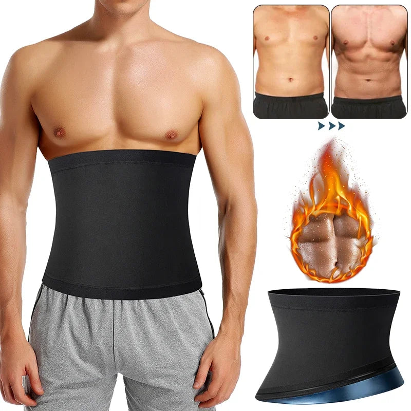 Reductor de Abdomen para hombre, moldeador de cuerpo para Sauna, recortador de sudor, cinturón, entrenador de cintura, ropa moldeadora adelgazante de vientre, entrenador de cintura, corsé We
