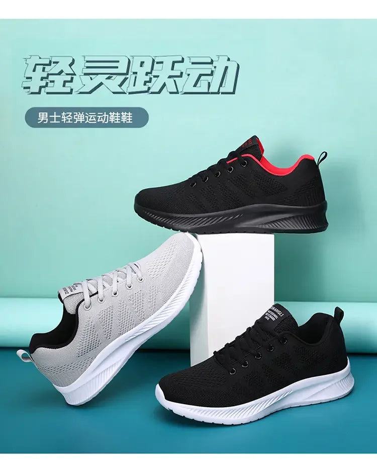 TENIS deporte para hombre, deportivos para correr, malla, ligeros, para exteriores, Fitness