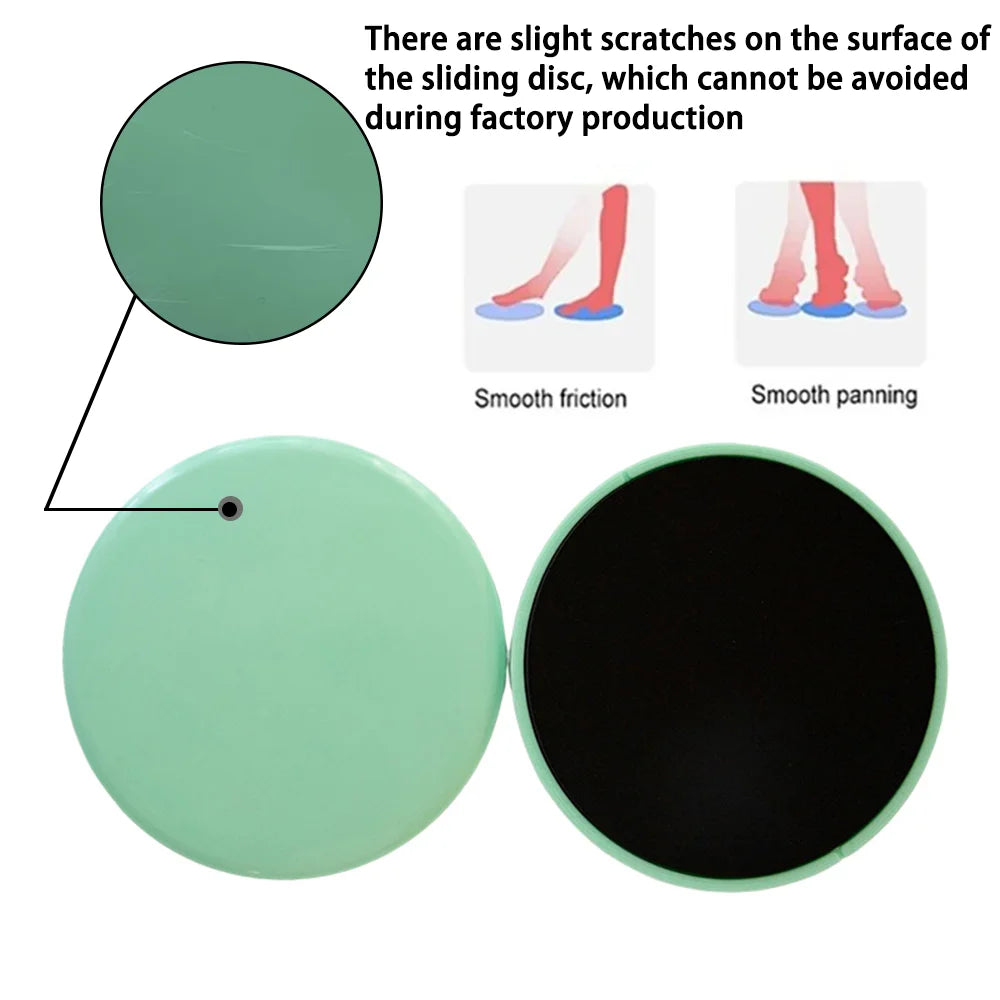 Discos deslizantes de Yoga de Color sólido, almohadillas deslizantes para pies, equipo de entrenamiento para entrenamiento de núcleo Abdominal, modelado del cuerpo, 2 uds.