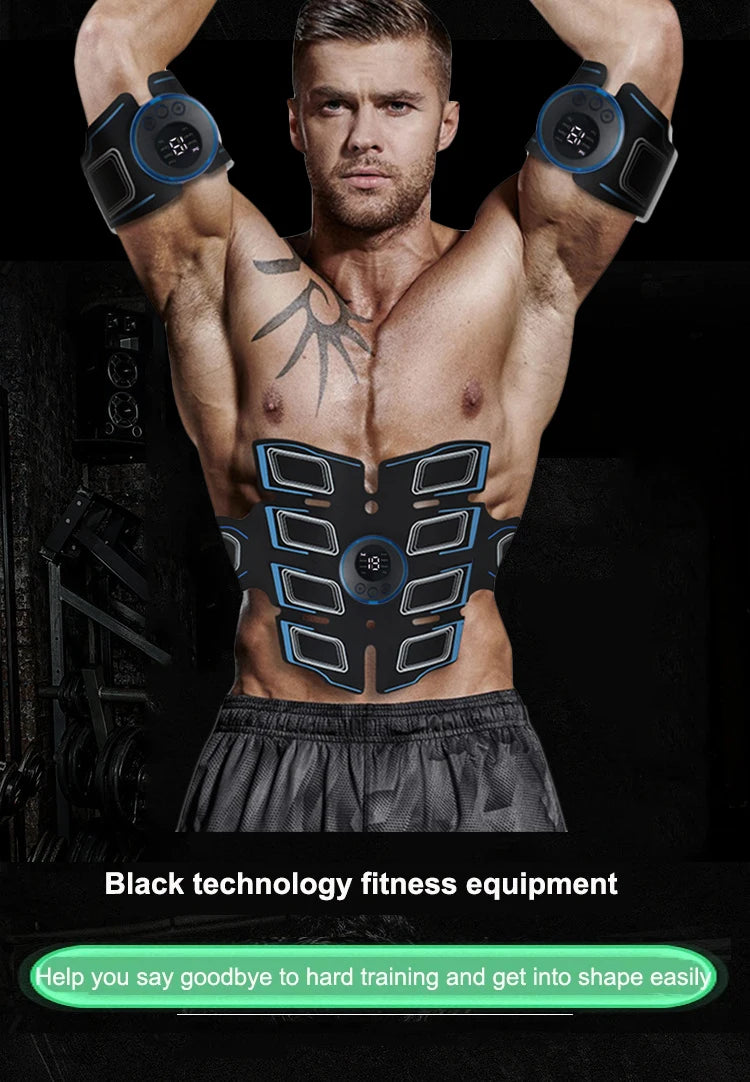 Entrenador muscular Abdominal recargable por USB, masajeador muscular