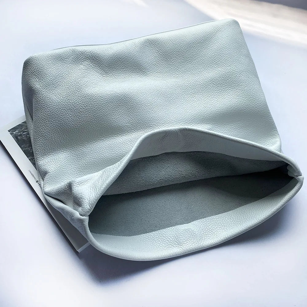 Bolsos de diseño de cuero genuino nuevo bolso de mano bolsillo para teléfono de noche de alta calidad para mujer
