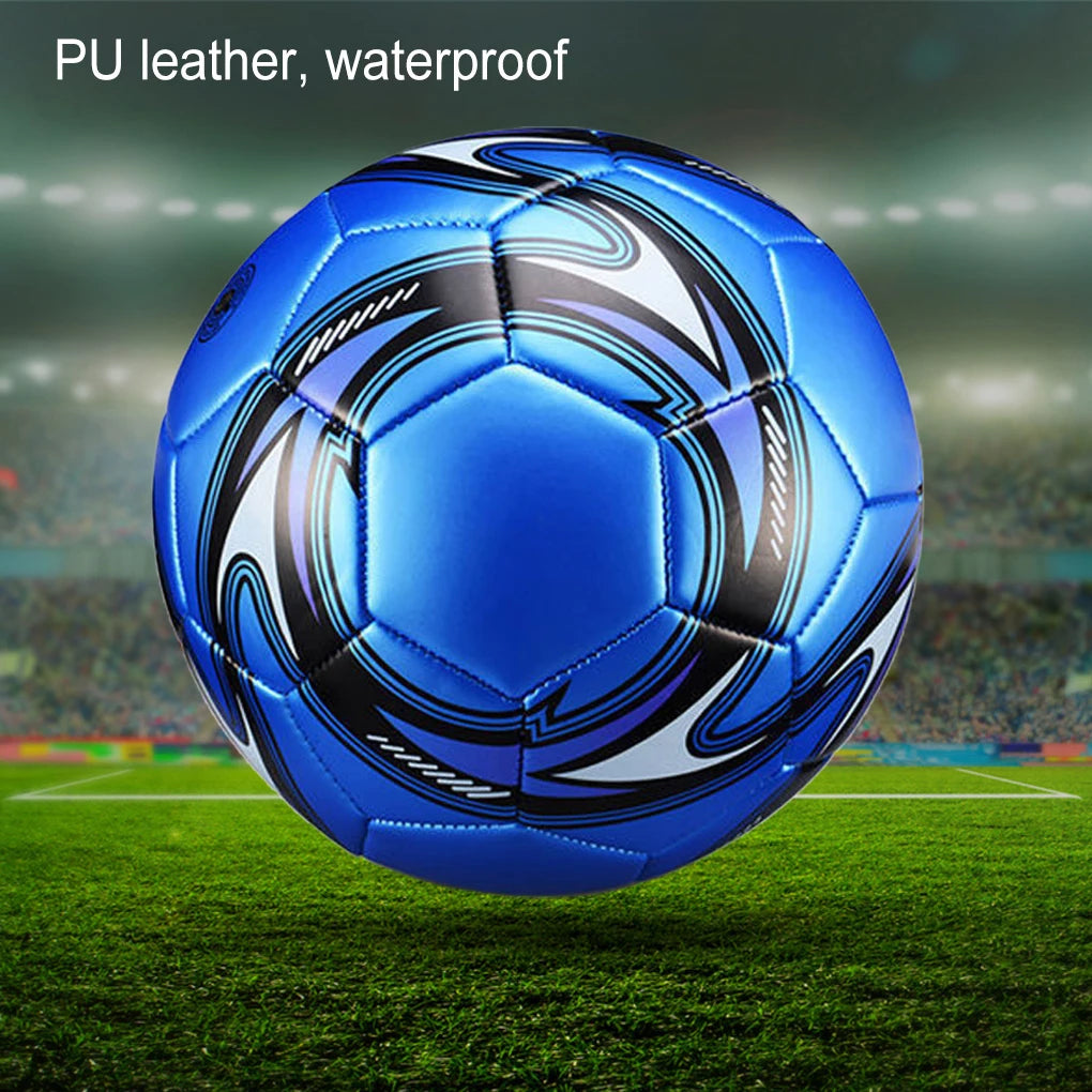 Pelotas de fútbol mundiales, talla oficial 5, costura a máquina, PVC, sin costuras, resistentes al desgaste, antideslizantes, juego de partido al aire libre, entrenamiento de fútbol