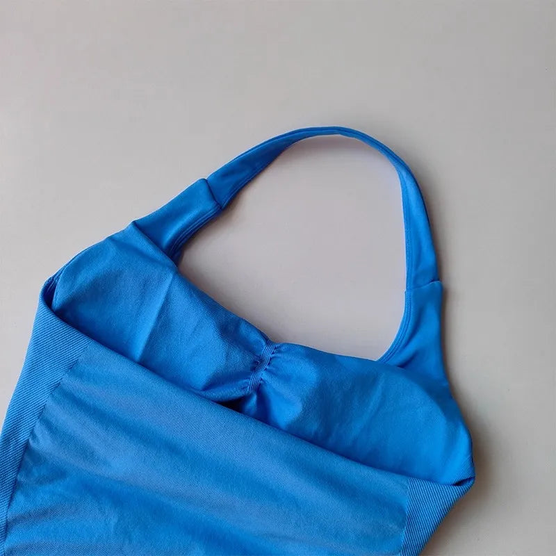 Chaleco de Yoga Halter, deportes para correr a prueba de golpes, ropa interior deportiva de alta resistencia, Fitness, tirantes de Pilates, espalda bonita, otoño