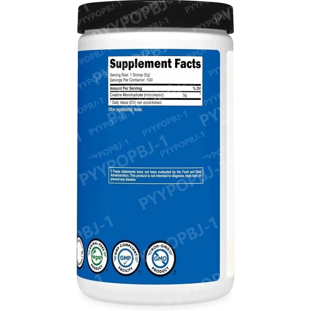 Creatina Monohidrato en Polvo Micronizado 500G 5000mg por Porción 5g 100 Porciones 17.9 Oz