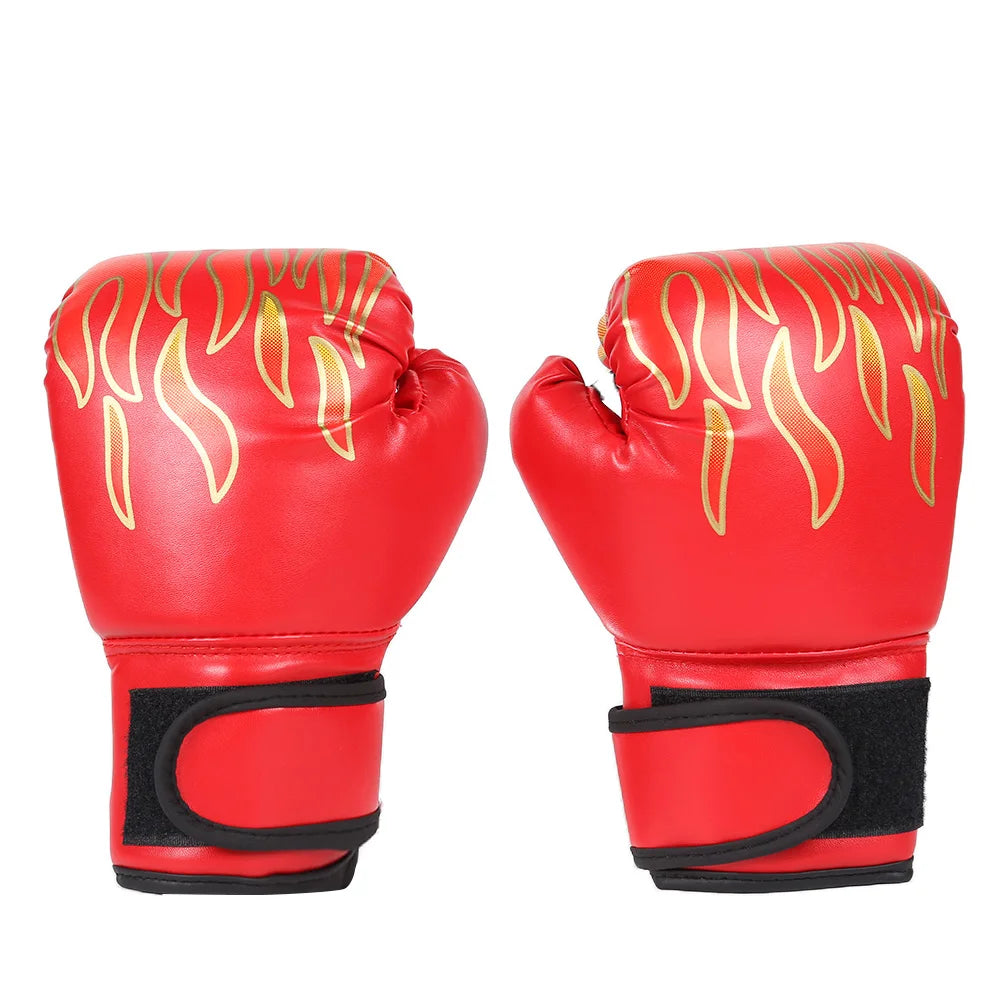 Guantes de boxeo para niños, manoplas de entrenamiento de golpeo, Kickboxing, Lucha, Fitness, Protector de mano para golpear, Azul, Negro, Rojo, 2 piezas