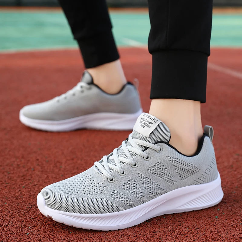 TENIS deporte para hombre, deportivos para correr, malla, ligeros, para exteriores, Fitness