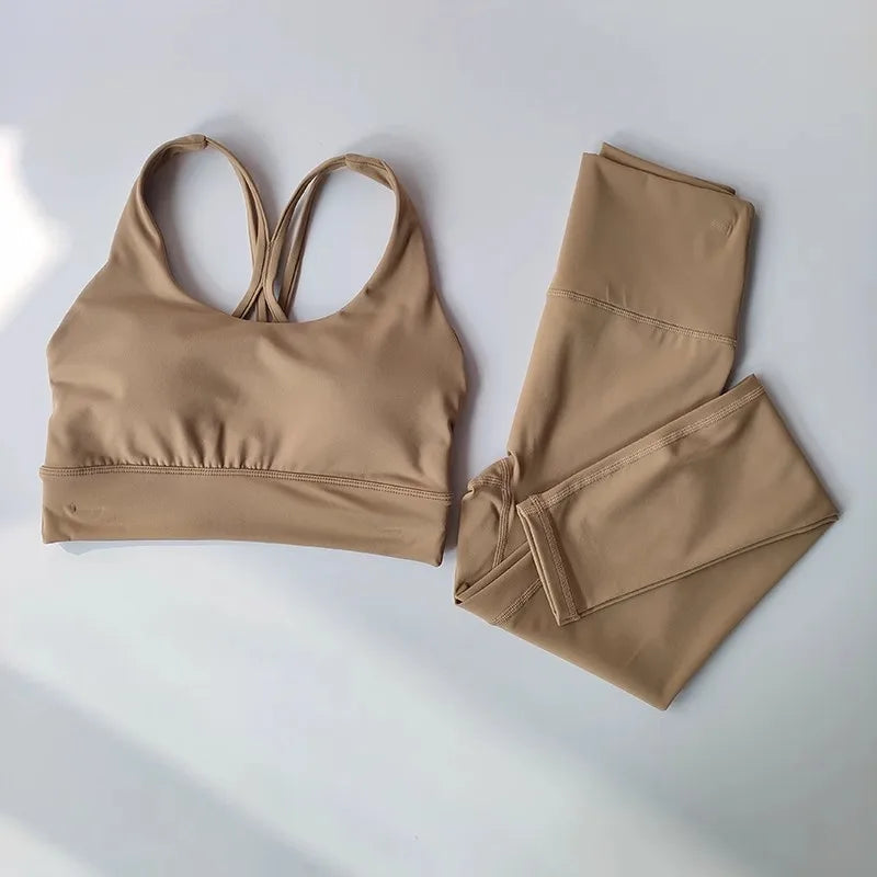 Conjunto de Yoga transpirable para mujer GYM