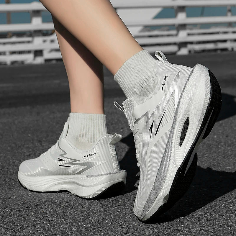 TENIS Deportivos Hombre y Mujer (elegir color)de Talla Grande, Transpirables y Ligeras con Placa de Carbono,
