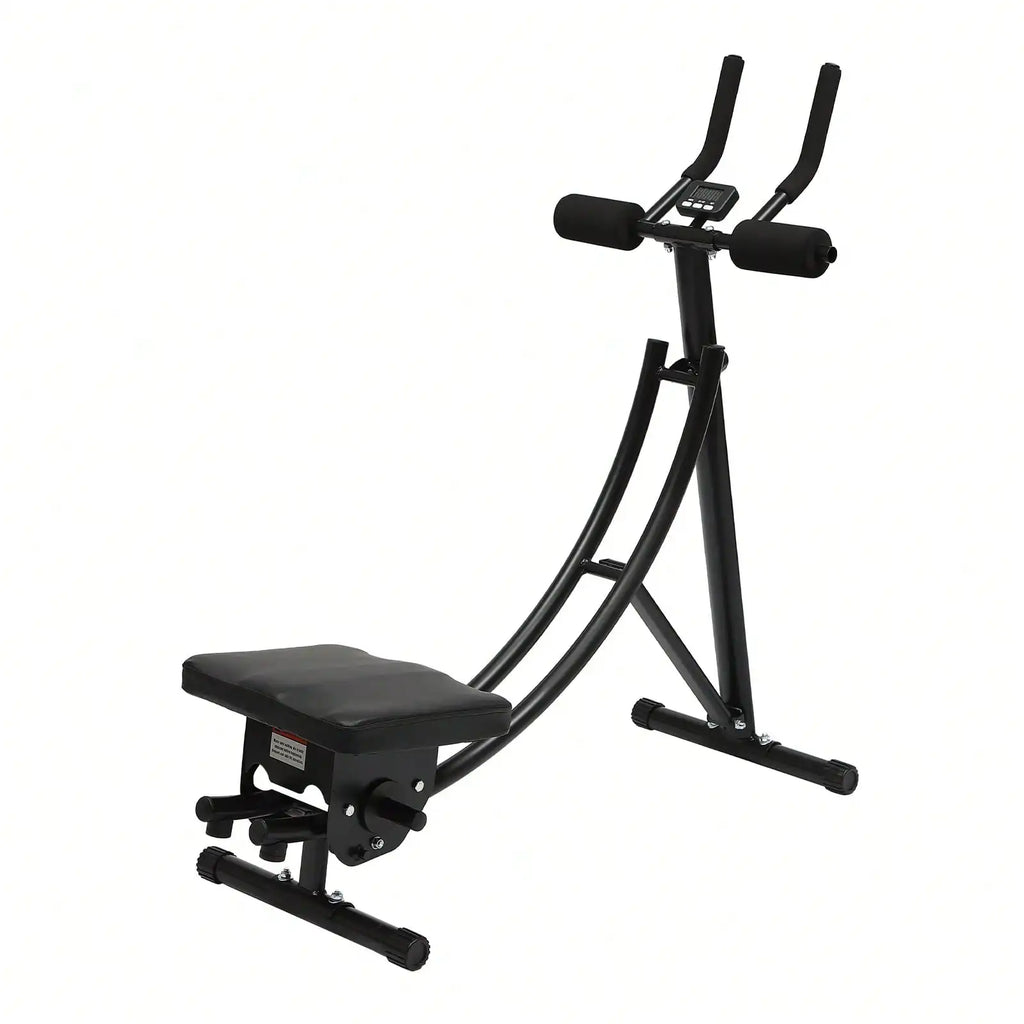Equipo de entrenamiento Ab para gimnasio en casa, máquina de ejercicio abdominal y central plegable con pantalla Digital de 3 intensidades, 330 libras