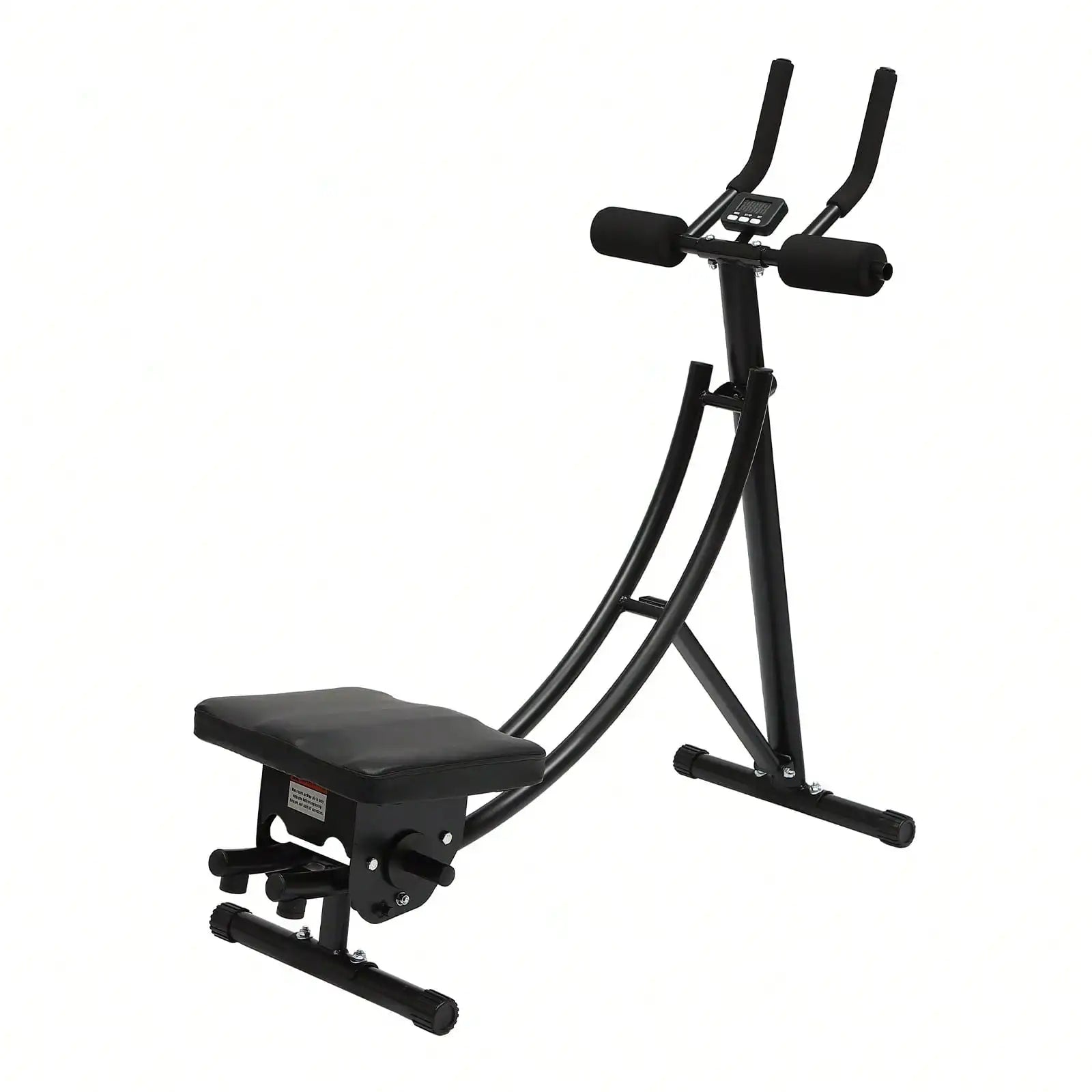 Equipo de entrenamiento Ab para gimnasio en casa, máquina de ejercicio abdominal y central plegable con pantalla Digital de 3 intensidades, 330 libras
