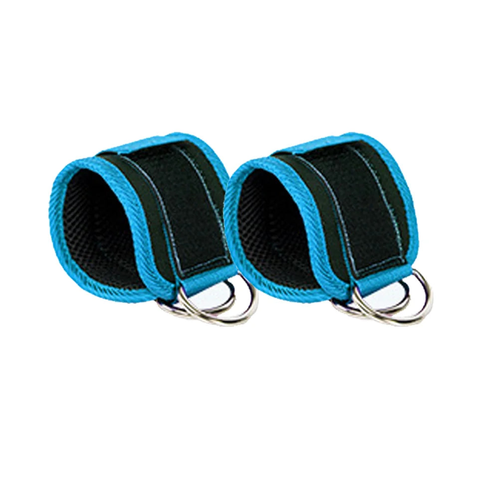 LOOGDEEL-Puños de tobillo con soporte de anillo en D, bandas de resistencia, correas de tobillo, Fitness, Yoga, extensión de fuerza de piernas, protector de gimnasio Unisex