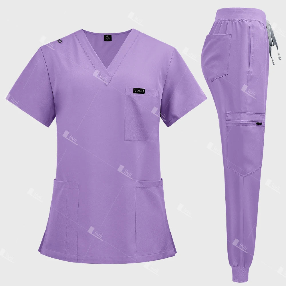 Uniformes quirúrgicos de moda, conjunto de ropa de trabajo médica, médico, enfermera, traje de enfermería, ropa de trabajo de Spa de belleza, pantalones superiores