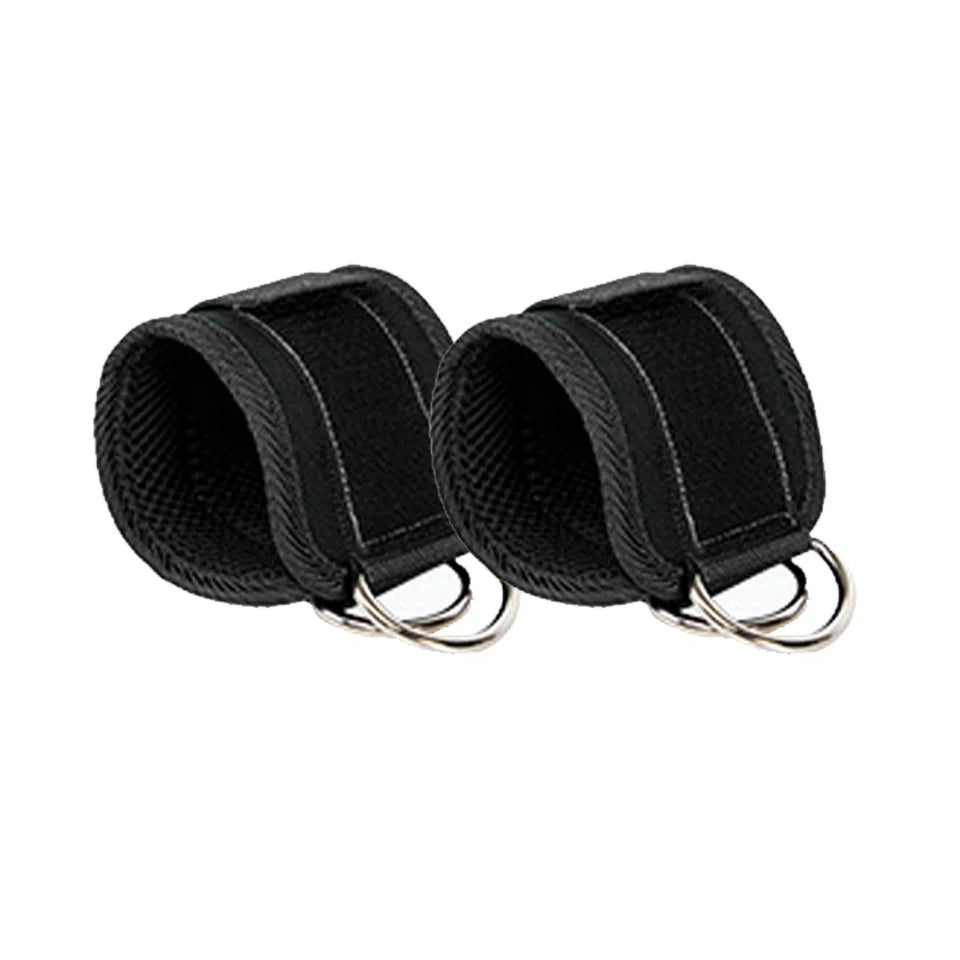 LOOGDEEL-Puños de tobillo con soporte de anillo en D, bandas de resistencia, correas de tobillo, Fitness, Yoga, extensión de fuerza de piernas, protector de gimnasio Unisex