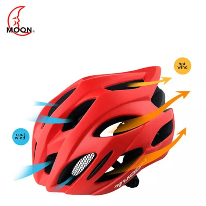 MOON NUEVO casco de bicicleta deportivo PC + eps inmold Casco de ciclismo de carretera para casco de bicicleta de carretera para adultos
