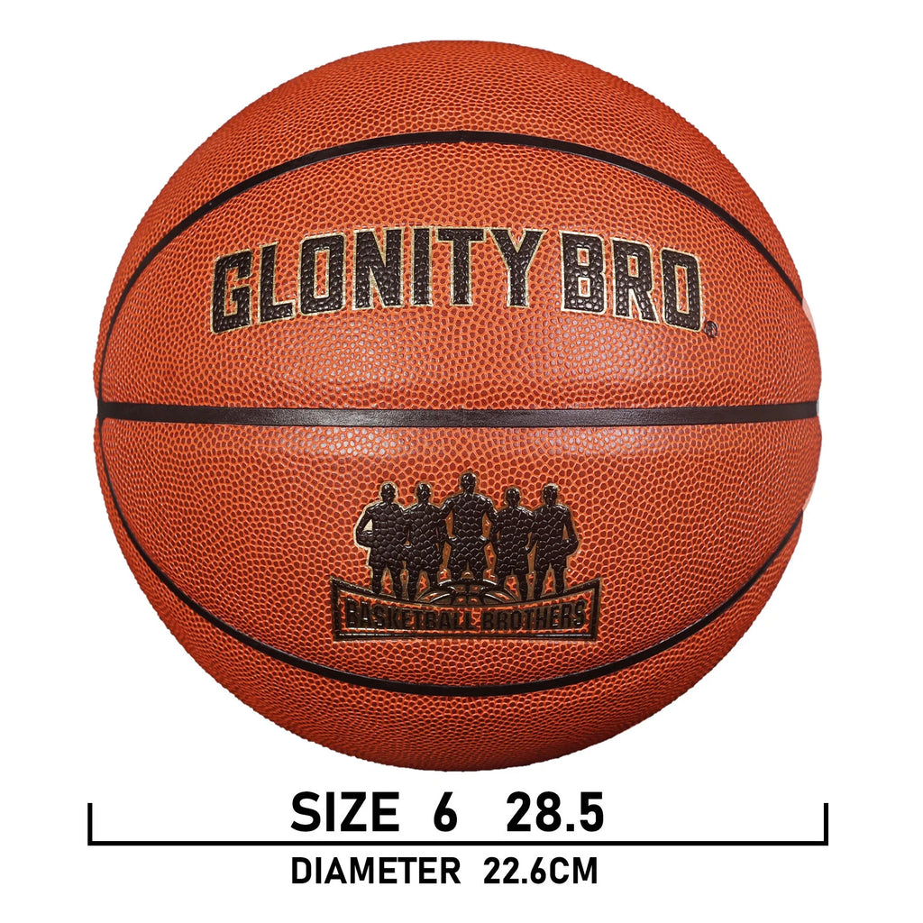 Pelotas BASQUET baloncesto de entrenamiento de competición de cuero resistente al desgaste, talla oficial 5 6 7