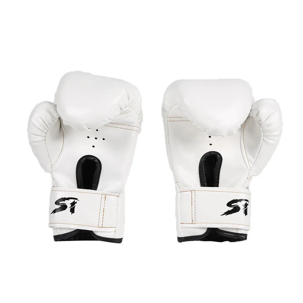 Guantes de boxeo para niños, manoplas de entrenamiento de golpeo, Kickboxing, Lucha, Fitness, Protector de mano para golpear, Azul, Negro, Rojo, 2 piezas