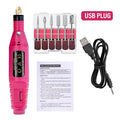 LULAA-taladro eléctrico para uñas, equipo de pulido de pedicura, molino para manicura, herramienta profesional de pulido de uñas fuerte
