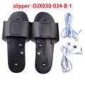Zapatillas para masaje de pies, accesorio de masaje con electrodos, masajeador terapéutico TENS, relajación corporal, pie, relajante, goma negra, cuidado de la salud