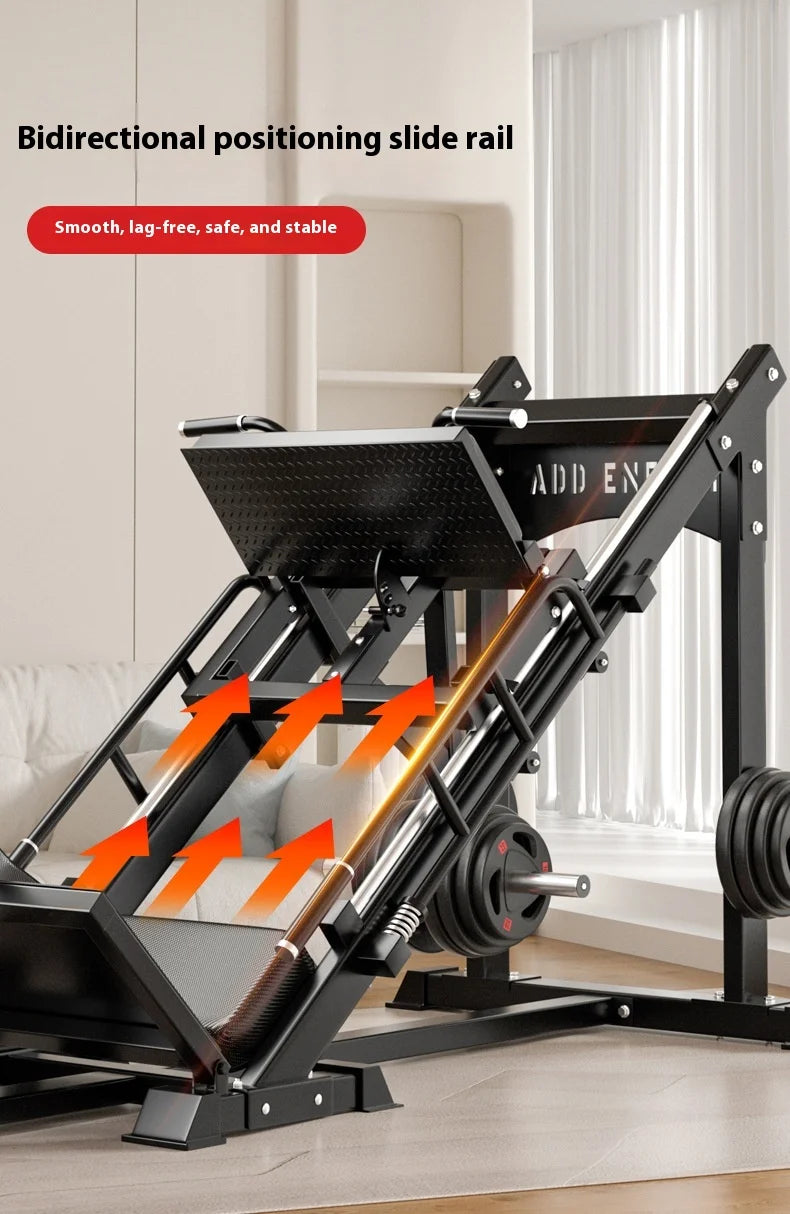 Máquina profesional de prensado de piernas para sentadillas, equipo de gimnasio en casa todo en uno, plataforma de entrenamiento de fuerza multifunción