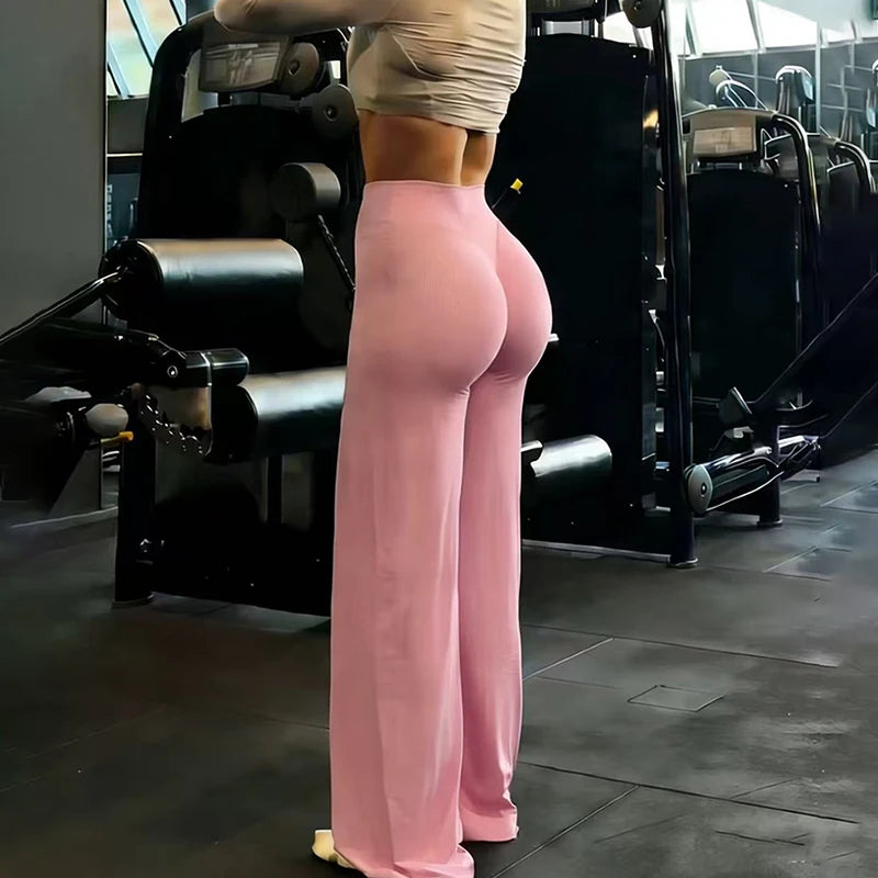 Mallas de pierna ancha para entrenamiento de gimnasio DAMA