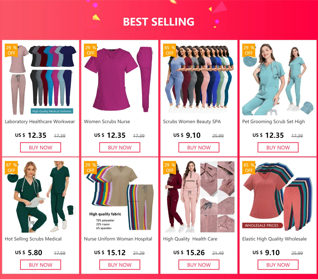 Nueva ropa de trabajo médico, blusa quirúrgica de Hospital, uniformes para enfermería, salón de belleza, camisa de manga corta para mujer, precio al por mayor