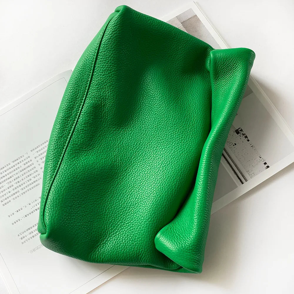 Bolsos de diseño de cuero genuino nuevo bolso de mano bolsillo para teléfono de noche de alta calidad para mujer