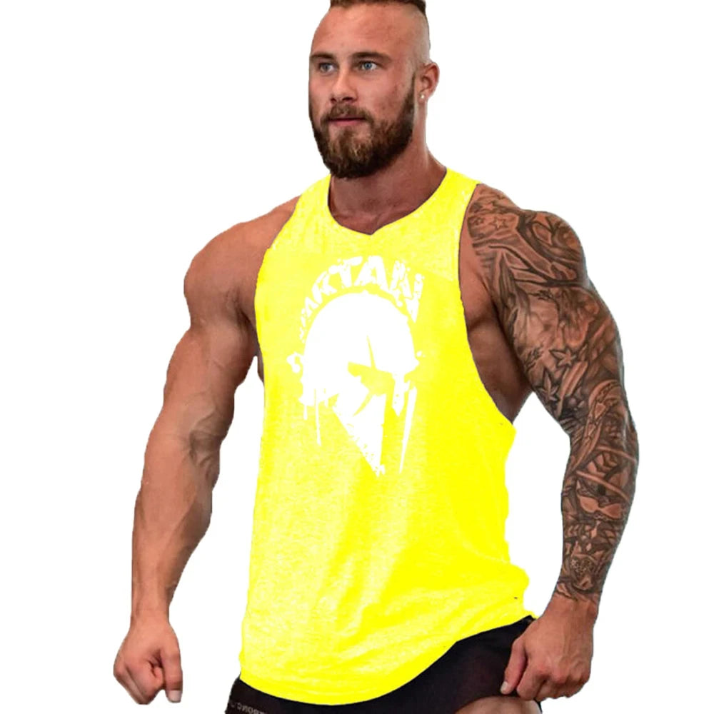 Ropa de gimnasio para hombre, camiseta interior sin mangas, sudadera de marca, chaleco de entrenamiento, ropa deportiva