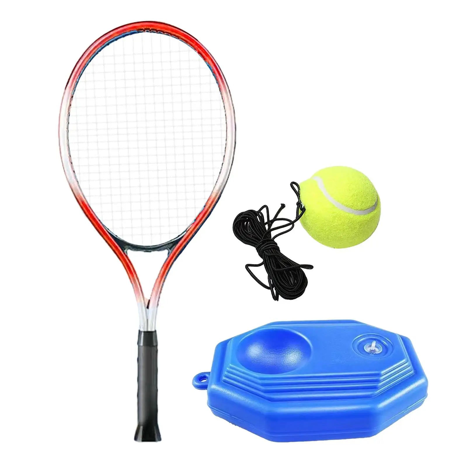 Entrenador de tenis, pelota de rebote, equipo de entrenamiento individual principiantes, ejercicio de un solo jugador, autopráctica para parque, jardín, patio trasero