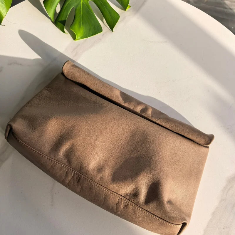 Nuevo diseño, bolsos prensados, bolsos para teléfono móvil de oficina, bolso de mujer, bolsos portátiles de cuero genuino de alta calidad