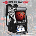 Equipo de entrenamiento deportivo Mochila de baloncesto con soporte para pelotas separado y compartimento para zapatos Mochila de gimnasio para baloncesto y fútbol