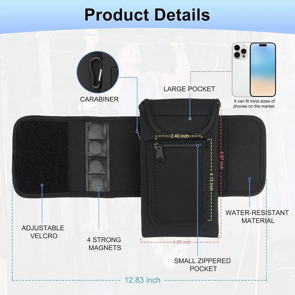 Funda elástica, para botella de gym, magnética elástica, impermeables para botellas de agua