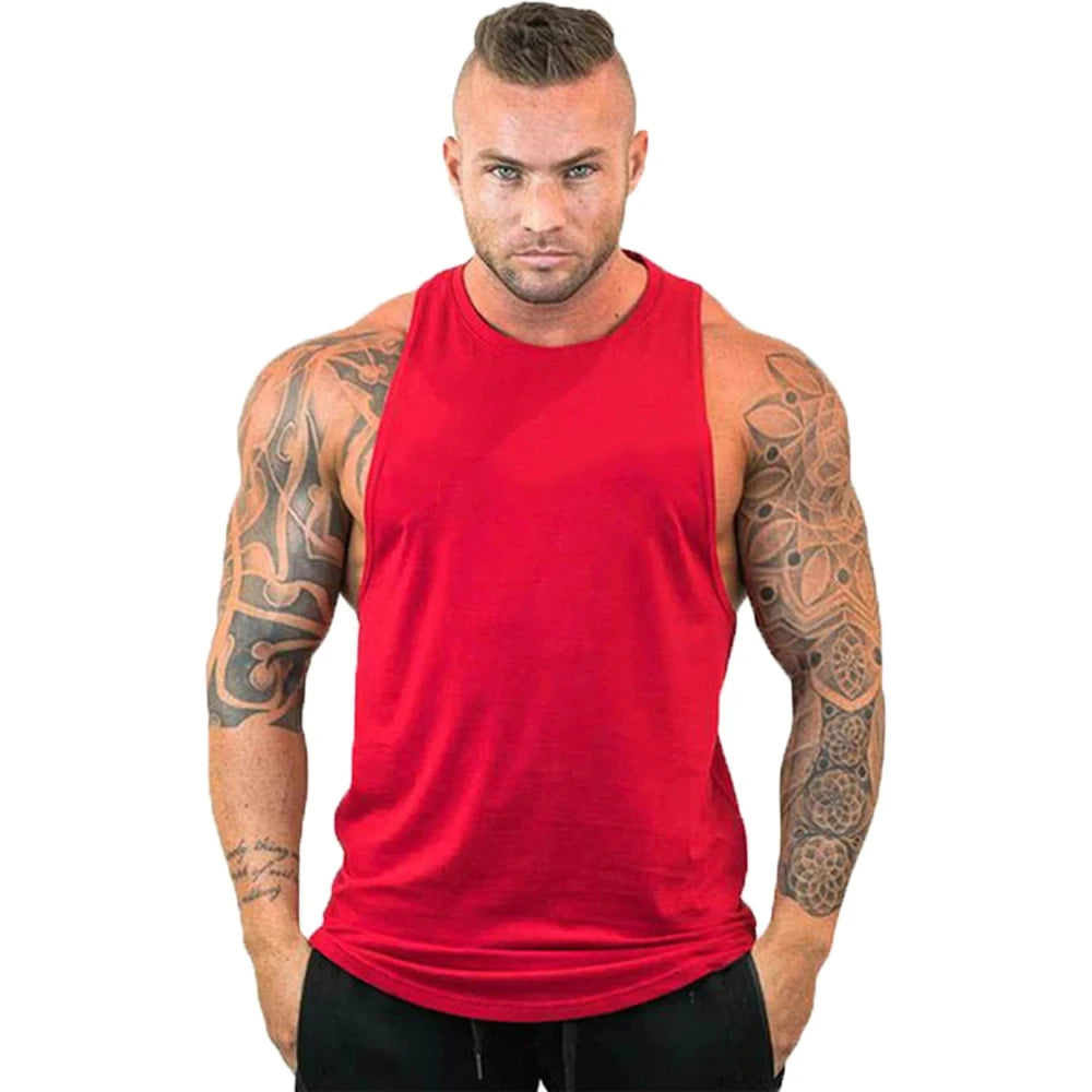 Ropa de gimnasio para hombre, camiseta interior sin mangas, sudadera de marca, chaleco de entrenamiento, ropa deportiva