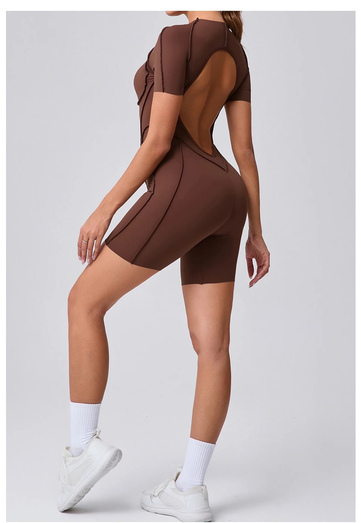 Mono corto, ropa de gimnasio para mujer, ropa deportiva